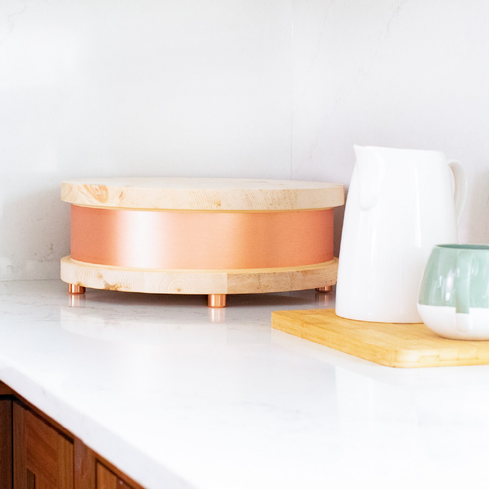 Qi Home on counter