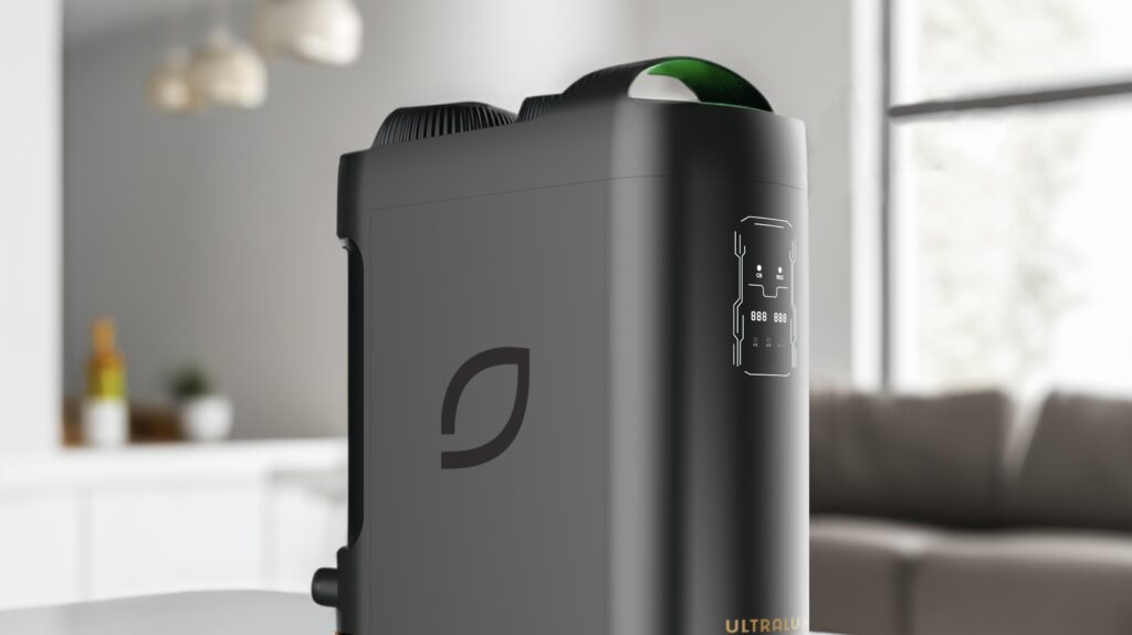 Ultralux water machine on counter
