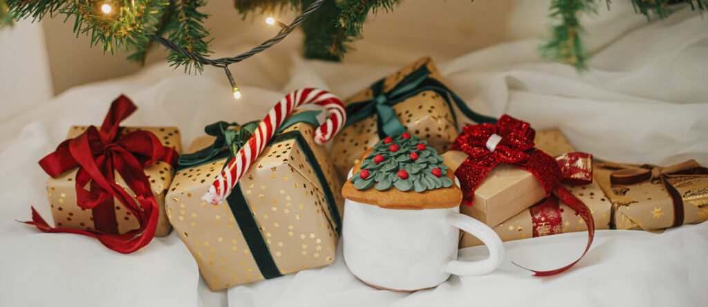 Presents under tree
