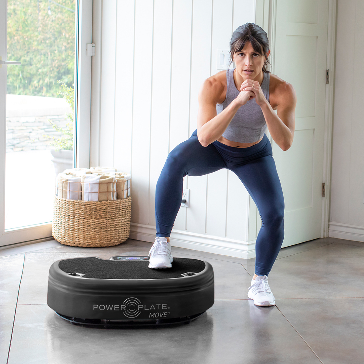 Woman using MOVE plate